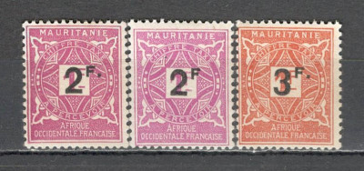 Mauritania.1927 Porto-supr.+EROARE lipsa punct SM.42 foto