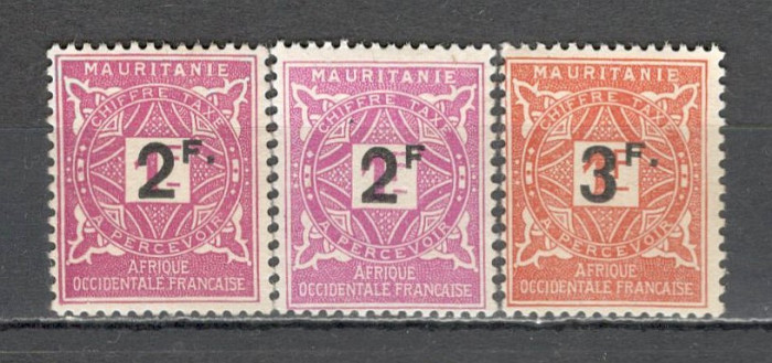 Mauritania.1927 Porto-supr.+EROARE lipsa punct SM.42