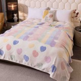 Cumpara ieftin Patura pufoasa cocolino 200x230cm,multicolora,inimioare-F086
