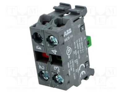 Element de contact 22mm ABB pentru placa frontală Pini: NC NO foto
