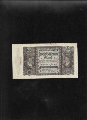 Rar! Germania 2000000 2.000.000 marci mark 1923 seria616667 foto