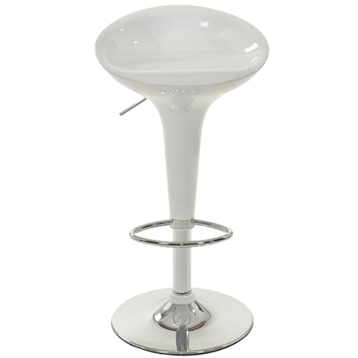 Scaun bar ABS 101, rotativ, cadru cromat, inaltime ajustabila, suport picioare, 100 kg