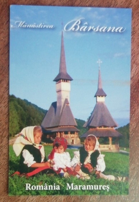 D1 - Magnet frigider - turism - Manastirea Barsana - Maramures - Romania 34