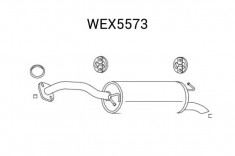 Toba esapament finala TOYOTA YARIS (P1) (1999 - 2005) QWP WEX5573 foto