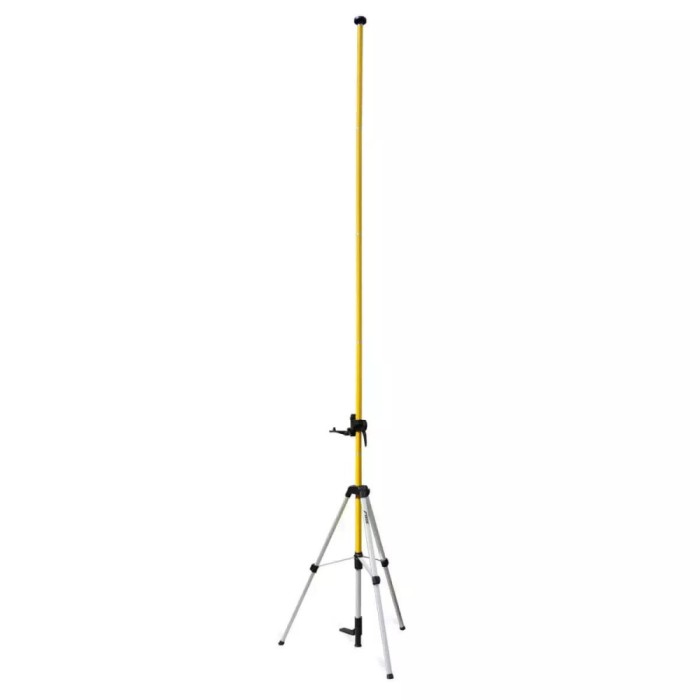 Baston telescopic cu trepied, filet 5/8&acirc;-1/4&acirc;