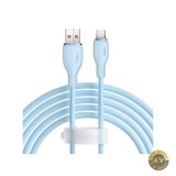 Cablu Date si Incarcare USB-A - USB-C Baseus Pudding 100W 2m Albastru P10355703311-01