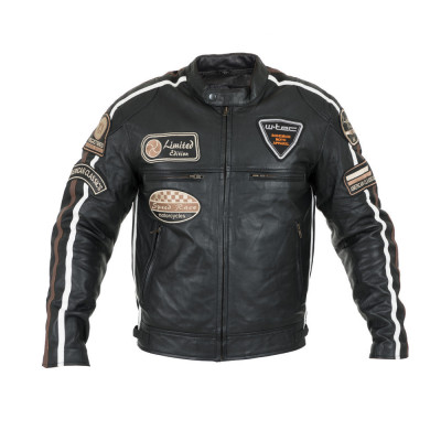 Geaca Moto Barbati Piele W-TEC Sheawen FitLine Training foto