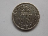 SIX PENCE 1945 GBR-argint