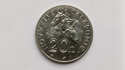 Noua Caledonie-20 Francs 2002 UNC foto