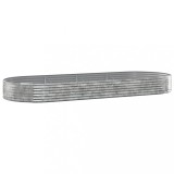 Cumpara ieftin Strat inaltat gradina 373x140x36 cm otel galvanizat