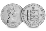 Guernsey 1978 - 25 pence, Royal Visit, UNC