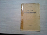 CRIZA CULTURI ROMANESTI - T. Pisani - Editura Ziarului Argus, F.An, 20 p., Alta editura