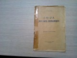 CRIZA CULTURII ROMANESTI - Cuvantare tinuta la Senat - T. Pisani - Editura Ziarului Argus, F.An, 20 p., Alta editura