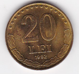 Romania 20 lei 1992