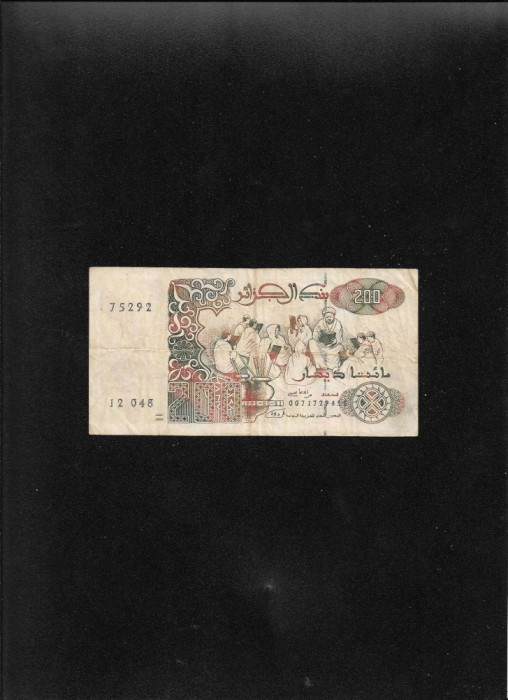 Algeria 200 dinari 1992 seria75292