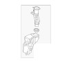 Rezervor spalator parbriz FIAT 500X, 04.2015-, fara senzor nivel lichid, fara pompa spalator parbriz, fara sistem spalare faruri, Gat de umplere cu c, Rapid