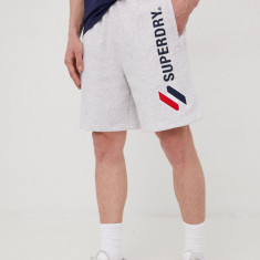 Superdry pantaloni scurti barbati, culoarea gri