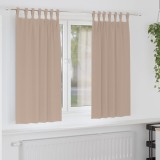 vidaXL Perdele cu perdele 2 pcs Gri taupe Poliester