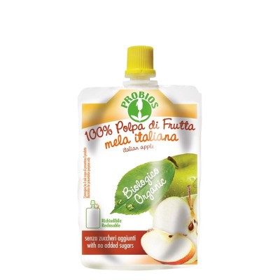 Piure Bio de Fructe fara Zahar - Mere Probios 100gr foto