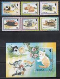 Jersey 2002 - Pisici, Serie + Colita, MNH