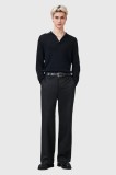 AllSaints pantaloni TANNER culoarea negru, drept, M026TC
