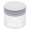 Borcan Sticlă, 50ml, Capac Aluminiu, Transparent, Diametru 5.5cm, &Icirc;nălțime 5.5cm, Oem
