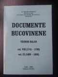 Documente bucovinene vol 8+9- Teodor Balan