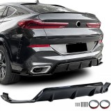 Difuzor spate Performance negru lucios potrivit pentru BMW X6 G06 din 2019 Performance AutoTuning