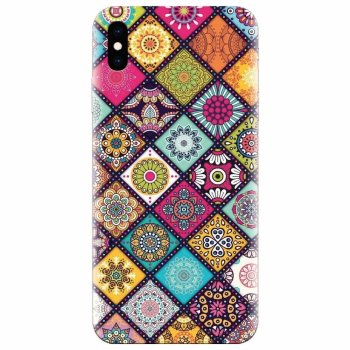 Husa silicon pentru Apple Iphone XS, Mandala Pattern