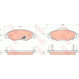 Set placute frana Trw GDB3324, parte montare : punte fata, Toyota Yaris (XP10), 01.1999-12.2005,