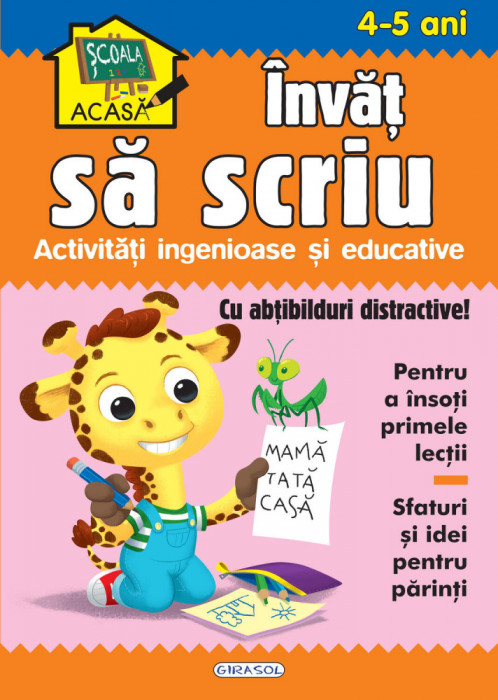 Scoala acasa - Invat sa scriu 4-5 ani PlayLearn Toys