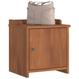 Banca Hol Sandnes 45x40x50 cm, Lemn Masiv Pin, Lac UV, Spatiu Depozitare Pantofi, Multifunctionala