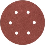 Bosch 2609256A32 - Set foi abrazive rotunde 150 mm granulatie 120 6 gauri 5 bucati