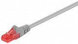 Cablu de retea U/UTP Goobay, cat6, patch cord, 0.25m, gri