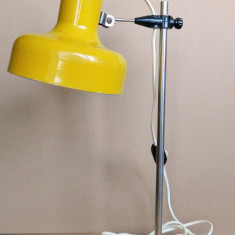 Lampa industriala metalica de masa, functionala, produsa la Timisoara ELTIM 1975