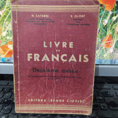 Livre de francais Deuxieme annee, Catargi și Glonț, Remus Cioflec Buc. 1947, 105