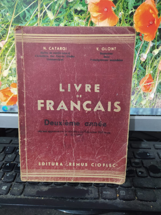 Livre de francais Deuxieme annee, Catargi și Glonț, Remus Cioflec Buc. 1947, 105