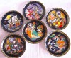 SET FARFURII DECORATIVE PORTELAN CU COBALT ROSENTHAL DESIGN BJORN WIINBLAD SINDBAD MARINARUL NR I - VI
