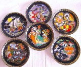 SET FARFURII DECORATIVE PORTELAN CU COBALT ROSENTHAL DESIGN BJORN WIINBLAD SINDBAD MARINARUL NR I - VI