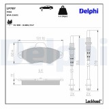 Set placute frana disc Citroen Xantia (X1, X2) Motor 1.6 i, 1.8 i, 1.8 i 16V, 1.9 D, 1.9 SD, 1.9 Turbo D, 2.0 HDI 90, 2.0 i, OE 1617251980