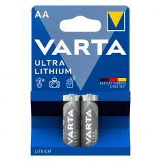 Baterie Litiu 1.5V AA LR6, Dimensiuni 14.5 x 50.5 mm Varta Blister 2