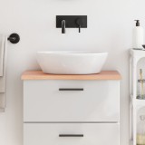 VidaXL Blat de baie, maro deschis, 60x40x2 cm, lemn masiv tratat