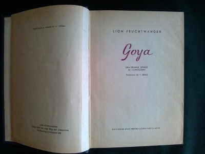 Goya sau drumul spinos al cunoasterii - Lion Feuchtwanger foto