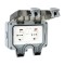 Priza electrica exterior, ABS, Dubla, IP66, Gri/Negru