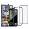 Folie de protectie Ecran Blueo AR pentru Apple iPhone 16 Pro, Sticla Securizata, Full Glue, 3D, Neagra