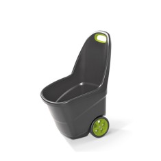 Roabă de grădină Easy Go XL din plastic, 62 l, gri-verde deschis