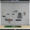 VidaXL Bancă de depozitare 2 pcs Gri 100 x 1 x 80 cm 4103483