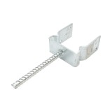 Papuc reazem cu tija 121x60x125mm, grosime 5mm, otel zincat