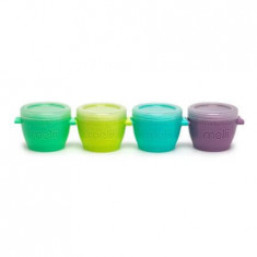 Set 4 recipiente Snap&Go, 118 ml, Melii