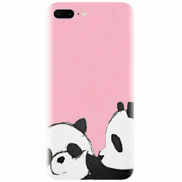 Husa silicon pentru Apple Iphone 7 Plus, Panda